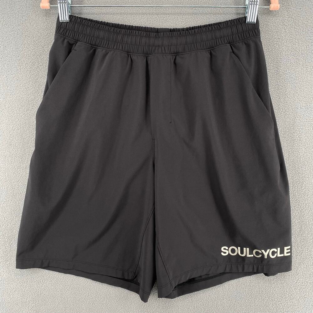 Lululemon x Soulcycle Pace Breaker 9" Short Mens M Black Liner Drawstring Active